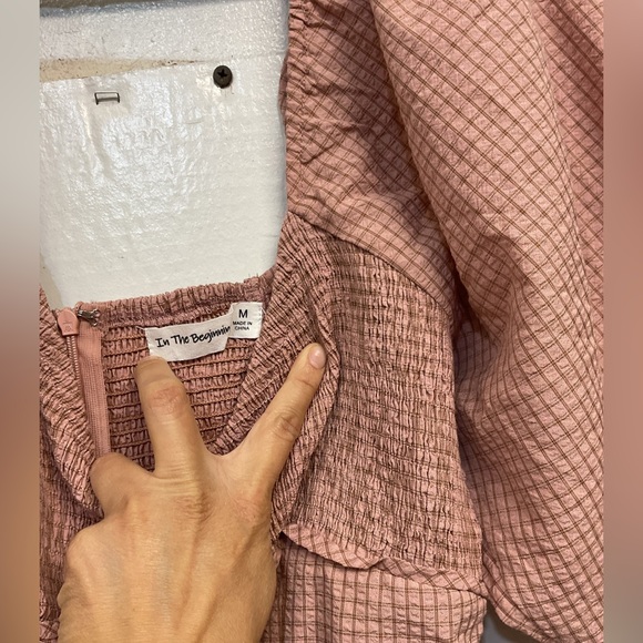 Elegant Pink Midi Dress Size M - Picture 3 of 5